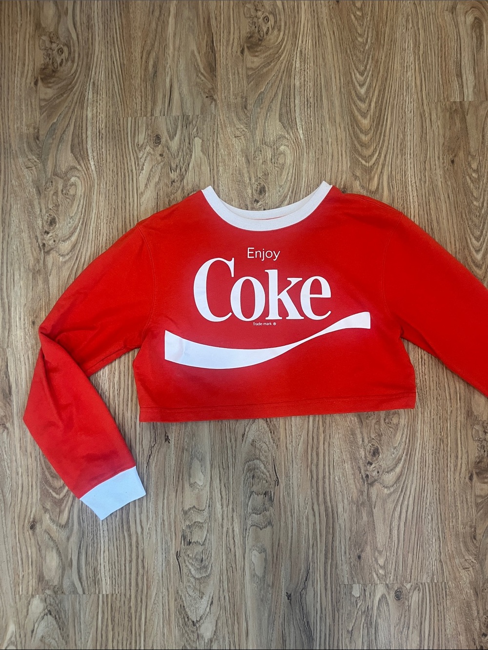 Vintage Cropped Coke Sweatshirt